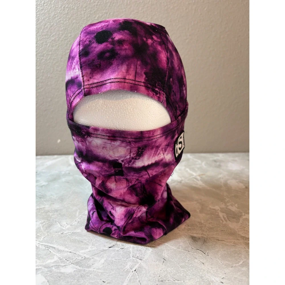 BlackStrap‎ Kids Balaclava Face Mask Purple Tie Dye Orchid Ski Snowboard Hooded